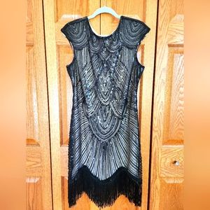 1920's-style flapper dress
